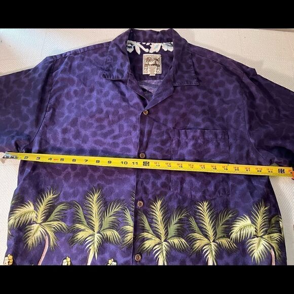 Steve & Barry Hula Girls Men's Large Multicolor Short Sleeve Button Down. - Picture 7 of 8